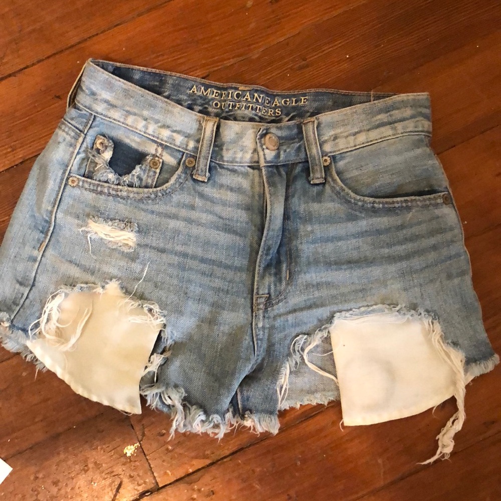 american eagle denim shorts!